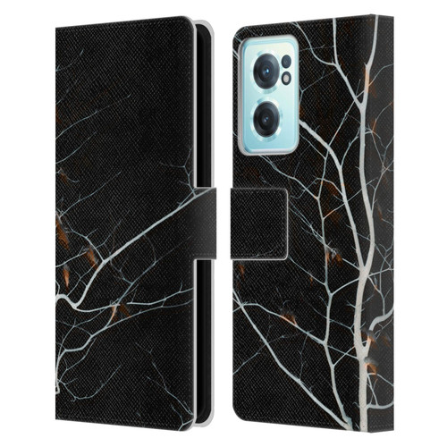 Dorit Fuhg Forest Black Leather Book Wallet Case Cover For OnePlus Nord CE 2 5G