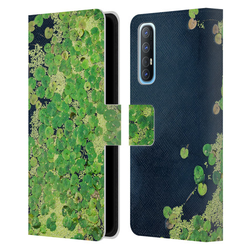 Dorit Fuhg Forest Lotus Leaves Leather Book Wallet Case Cover For OPPO Find X2 Neo 5G