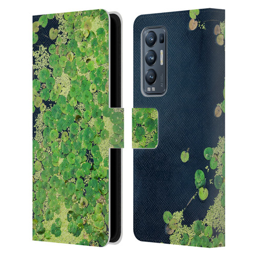 Dorit Fuhg Forest Lotus Leaves Leather Book Wallet Case Cover For OPPO Find X3 Neo / Reno5 Pro+ 5G