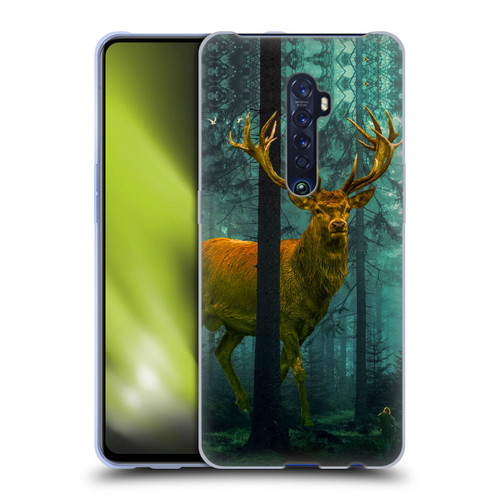 Dave Loblaw Animals Giant Forest Deer Soft Gel Case for OPPO Reno 2