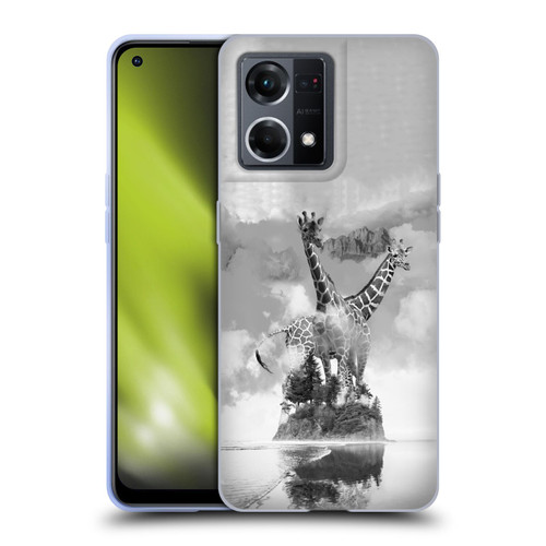 Dave Loblaw Animals Giraffe In The Mist Soft Gel Case for OPPO Reno8 4G