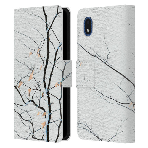 Dorit Fuhg Forest White Leather Book Wallet Case Cover For Samsung Galaxy A01 Core (2020)