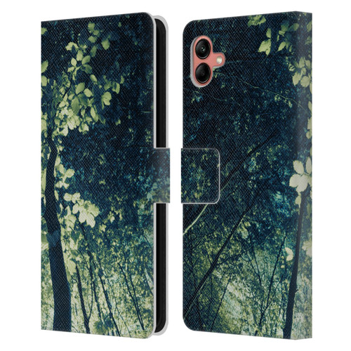 Dorit Fuhg Forest Tree Leather Book Wallet Case Cover For Samsung Galaxy A04 (2022)