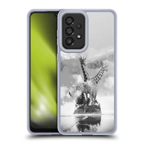Dave Loblaw Animals Giraffe In The Mist Soft Gel Case for Samsung Galaxy A33 5G (2022)
