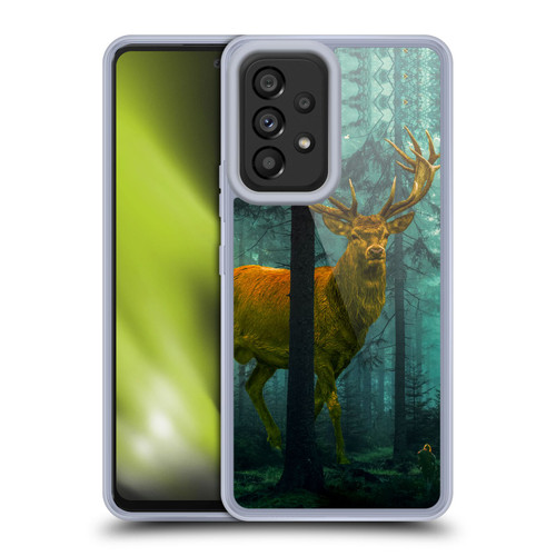 Dave Loblaw Animals Giant Forest Deer Soft Gel Case for Samsung Galaxy A53 5G (2022)