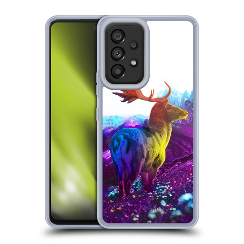 Dave Loblaw Animals Purple Mountain Deer Soft Gel Case for Samsung Galaxy A53 5G (2022)