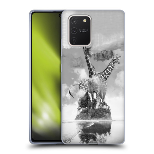 Dave Loblaw Animals Giraffe In The Mist Soft Gel Case for Samsung Galaxy S10 Lite