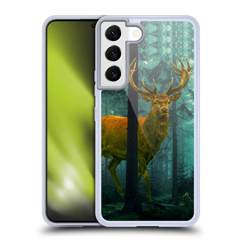 Dave Loblaw Animals Giant Forest Deer Soft Gel Case for Samsung Galaxy S22 5G