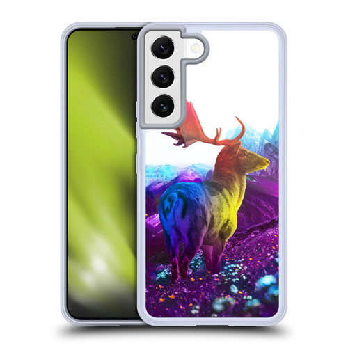 Dave Loblaw Animals Purple Mountain Deer Soft Gel Case for Samsung Galaxy S22 5G