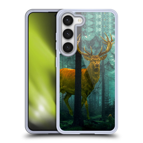 Dave Loblaw Animals Giant Forest Deer Soft Gel Case for Samsung Galaxy S23 5G