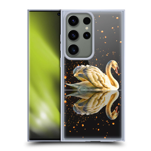 Dave Loblaw Animals Swan Lake Reflections Soft Gel Case for Samsung Galaxy S23 Ultra 5G