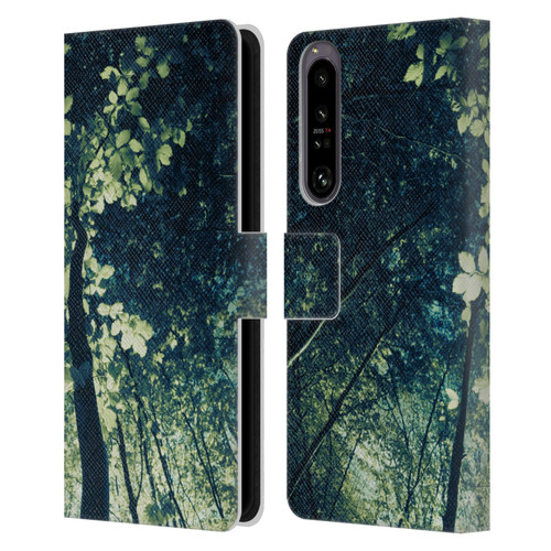 Dorit Fuhg Forest Tree Leather Book Wallet Case Cover For Sony Xperia 1 IV