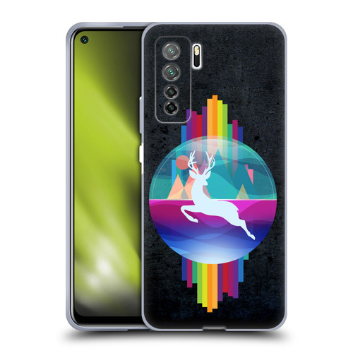 Dave Loblaw Contemporary Art Deer In Dome Soft Gel Case for Huawei Nova 7 SE/P40 Lite 5G