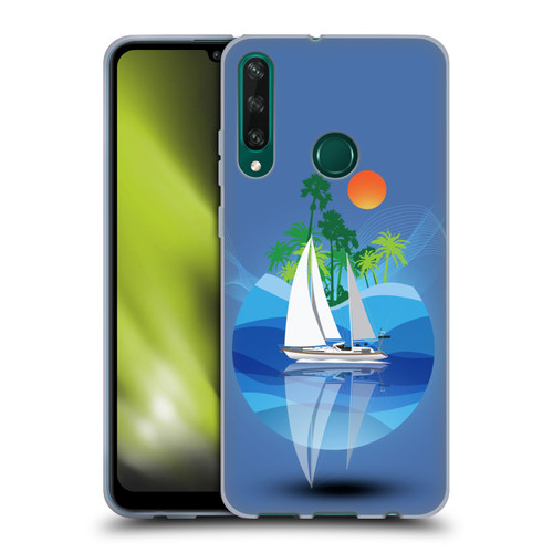Dave Loblaw Contemporary Art Tropical Waters Soft Gel Case for Huawei Y6p