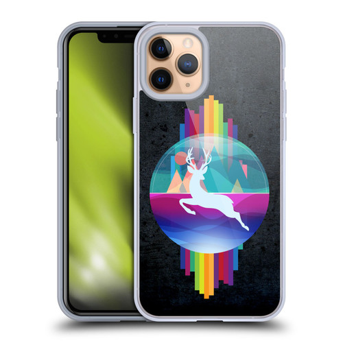 Dave Loblaw Contemporary Art Deer In Dome Soft Gel Case for Apple iPhone 11 Pro