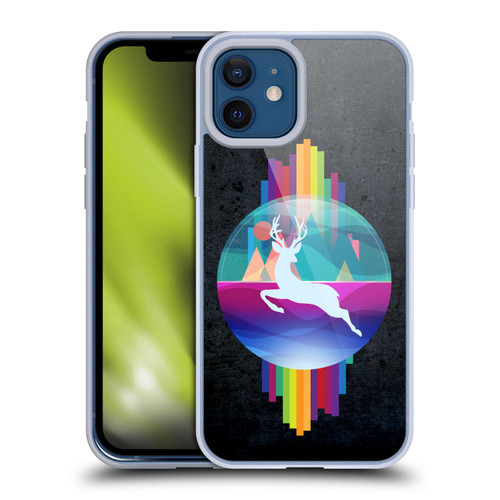 Dave Loblaw Contemporary Art Deer In Dome Soft Gel Case for Apple iPhone 12 / iPhone 12 Pro