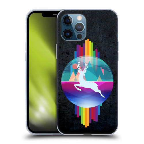 Dave Loblaw Contemporary Art Deer In Dome Soft Gel Case for Apple iPhone 12 Pro Max