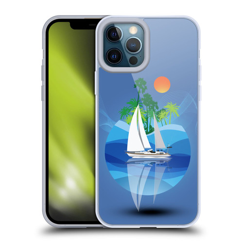 Dave Loblaw Contemporary Art Tropical Waters Soft Gel Case for Apple iPhone 12 Pro Max