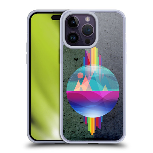 Dave Loblaw Contemporary Art Mountains Under The Dome Soft Gel Case for Apple iPhone 14 Pro Max