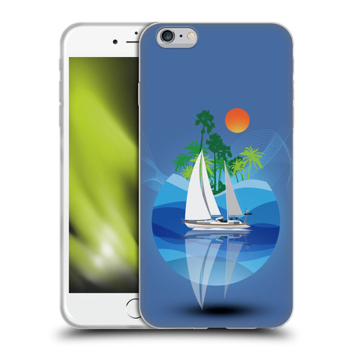 Dave Loblaw Contemporary Art Tropical Waters Soft Gel Case for Apple iPhone 6 Plus / iPhone 6s Plus