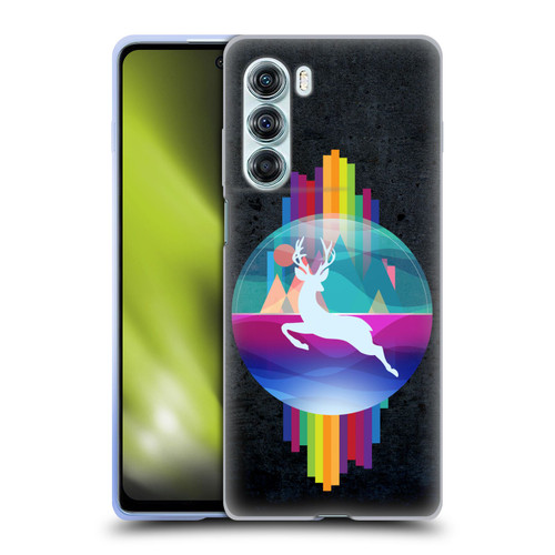Dave Loblaw Contemporary Art Deer In Dome Soft Gel Case for Motorola Edge S30 / Moto G200 5G