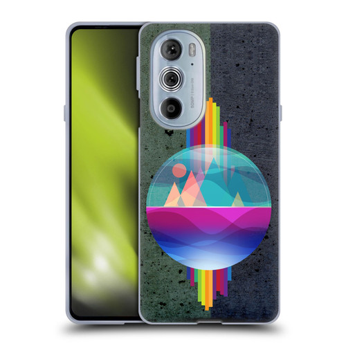 Dave Loblaw Contemporary Art Mountains Under The Dome Soft Gel Case for Motorola Edge X30