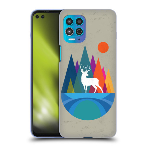 Dave Loblaw Contemporary Art Mountain Deer Soft Gel Case for Motorola Moto G100