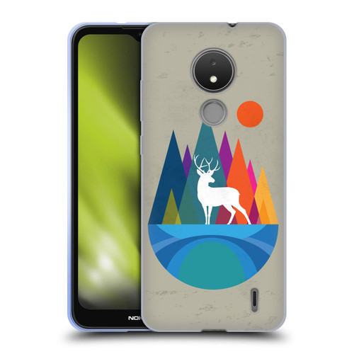 Dave Loblaw Contemporary Art Mountain Deer Soft Gel Case for Nokia C21