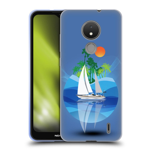Dave Loblaw Contemporary Art Tropical Waters Soft Gel Case for Nokia C21