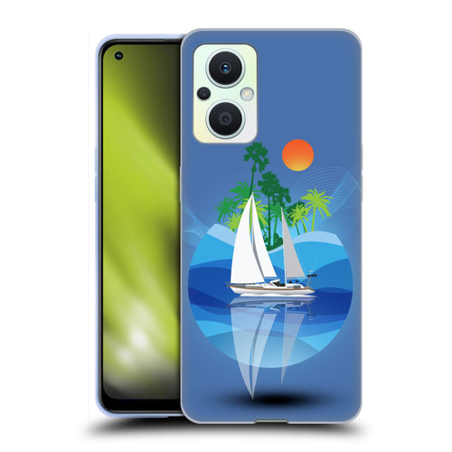 Dave Loblaw Contemporary Art Tropical Waters Soft Gel Case for OPPO Reno8 Lite