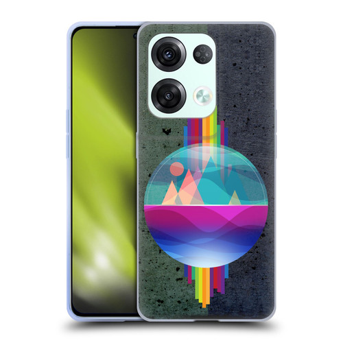 Dave Loblaw Contemporary Art Mountains Under The Dome Soft Gel Case for OPPO Reno8 Pro