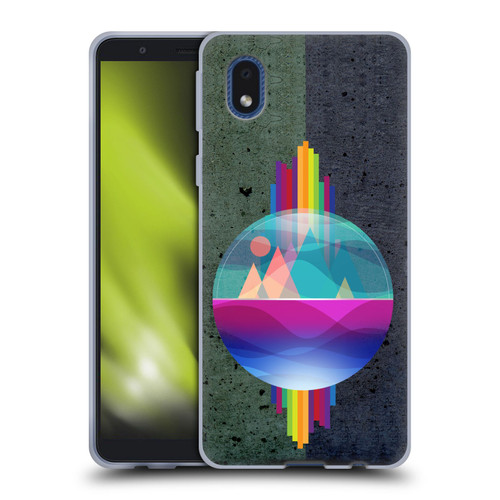 Dave Loblaw Contemporary Art Mountains Under The Dome Soft Gel Case for Samsung Galaxy A01 Core (2020)