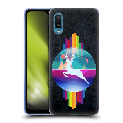 Dave Loblaw Contemporary Art Deer In Dome Soft Gel Case for Samsung Galaxy A02/M02 (2021)