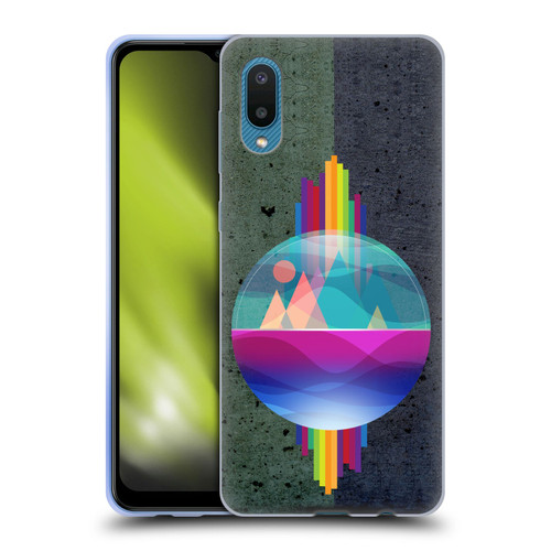 Dave Loblaw Contemporary Art Mountains Under The Dome Soft Gel Case for Samsung Galaxy A02/M02 (2021)