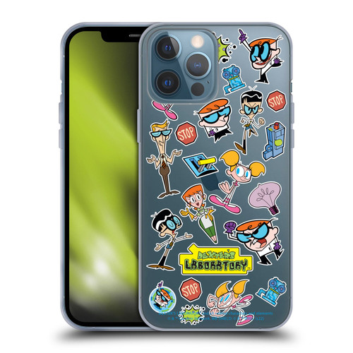 Dexter's Laboratory Graphics Icons Soft Gel Case for Apple iPhone 13 Pro Max