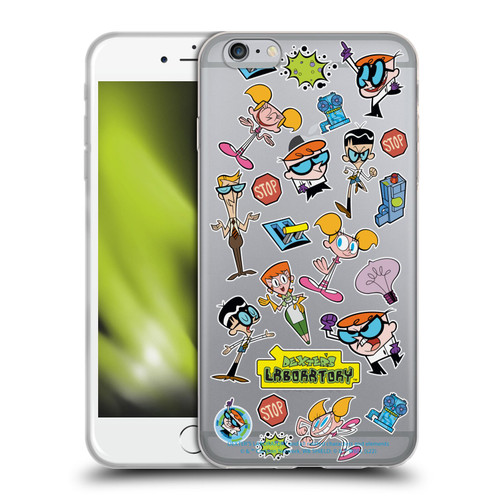 Dexter's Laboratory Graphics Icons Soft Gel Case for Apple iPhone 6 Plus / iPhone 6s Plus