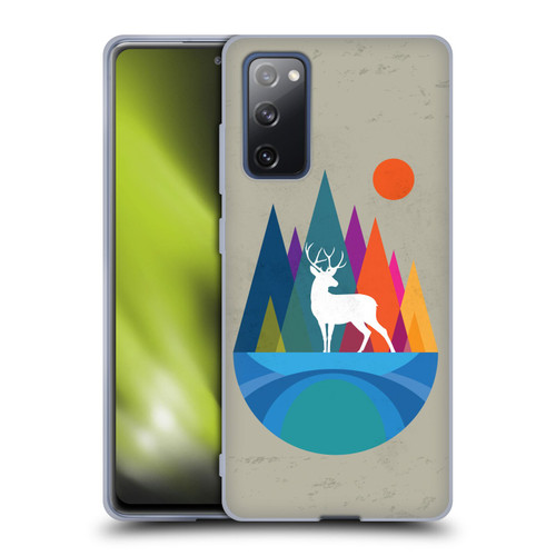 Dave Loblaw Contemporary Art Mountain Deer Soft Gel Case for Samsung Galaxy S20 FE / 5G