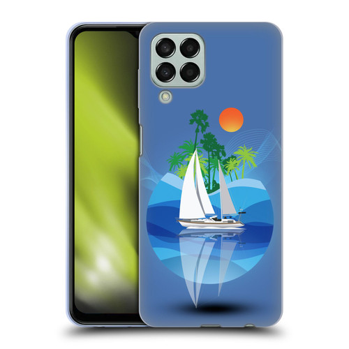 Dave Loblaw Contemporary Art Tropical Waters Soft Gel Case for Samsung Galaxy M33 (2022)