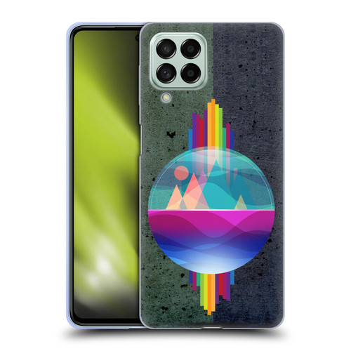 Dave Loblaw Contemporary Art Mountains Under The Dome Soft Gel Case for Samsung Galaxy M53 (2022)
