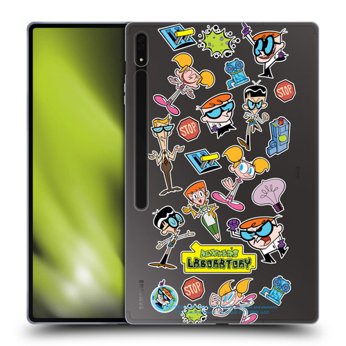 Dexter's Laboratory Graphics Icons Soft Gel Case for Samsung Galaxy Tab S8 Ultra