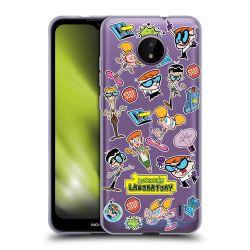 Dexter's Laboratory Graphics Icons Soft Gel Case for Nokia C10 / C20