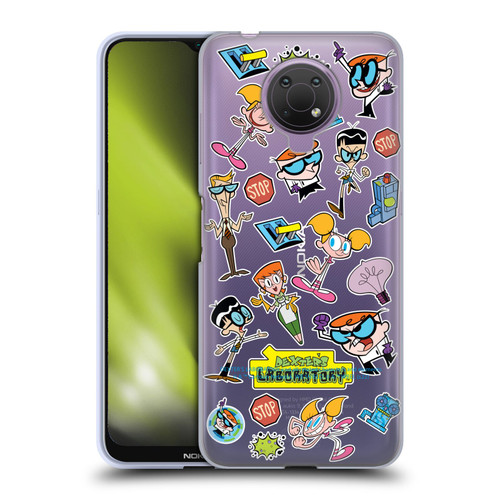 Dexter's Laboratory Graphics Icons Soft Gel Case for Nokia G10