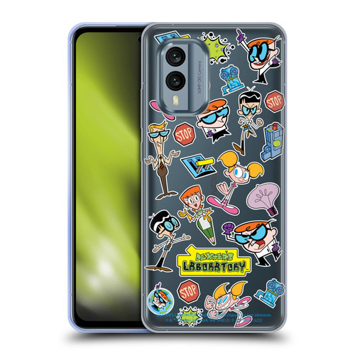 Dexter's Laboratory Graphics Icons Soft Gel Case for Nokia X30