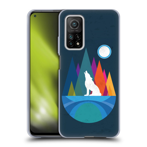Dave Loblaw Contemporary Art Wolf Mountain With Texture Soft Gel Case for Xiaomi Mi 10T 5G
