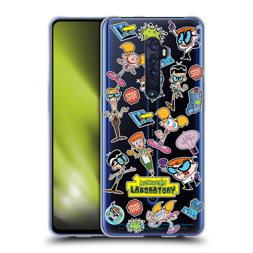Dexter's Laboratory Graphics Icons Soft Gel Case for OPPO Reno 2