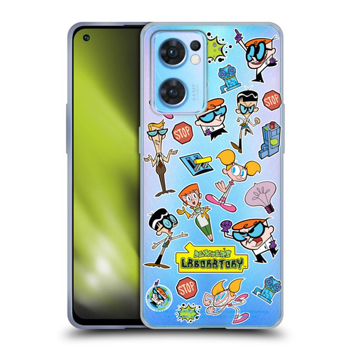 Dexter's Laboratory Graphics Icons Soft Gel Case for OPPO Reno7 5G / Find X5 Lite