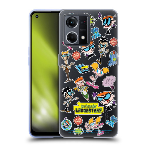 Dexter's Laboratory Graphics Icons Soft Gel Case for OPPO Reno8 4G