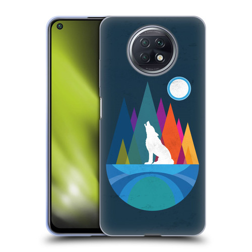 Dave Loblaw Contemporary Art Wolf Mountain With Texture Soft Gel Case for Xiaomi Redmi Note 9T 5G