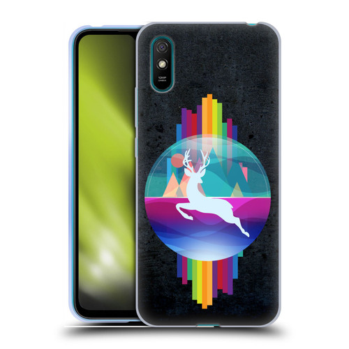 Dave Loblaw Contemporary Art Deer In Dome Soft Gel Case for Xiaomi Redmi 9A / Redmi 9AT