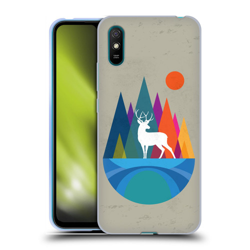 Dave Loblaw Contemporary Art Mountain Deer Soft Gel Case for Xiaomi Redmi 9A / Redmi 9AT